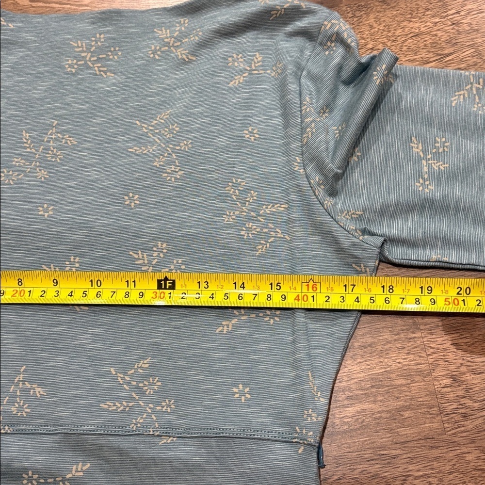 Toad & Co Womens Knit Dress Size Medium Knee Length 3/4 Sleeve V-Neck. Blue - Picture 6 of 10